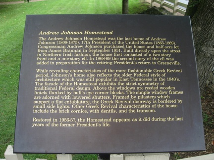 Johnson Homestead Sign